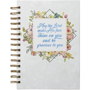 Christian Art Gifts Journal W/Scripture for Women the Lord Bless You and Keep You Numbers 6:24 Bible Verse Floral 192 Ruled Pages, Large Hardcover - 1 of 1