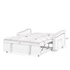 NicBex Sofa Bed with Pull-Out Bed Adjustable Back,Copper Nail Trim & Arm Pockets - 4 of 4