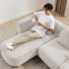 VANOMi Boucle Sectional Sofa with Toss Pillows - 4 of 4
