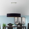 2-Light Maserlo Satin Nickel Pendant Black and Gold - EGLO: Contemporary Adjustable Cylinder Ceiling Fixture for Dry Locations - image 2 of 4