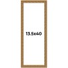 PosterPalooza | Panoramic Sculpted Black Picture Frame - UV Acrylic, Foam Board Backing, Hanging Hardware - 2 of 4