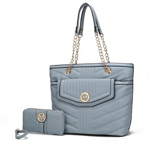 MKF Collection Chiari Vegan Leather Women's Tote Bag with Wallet by Mia K - 1 of 4