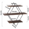 Artloge 3 Tiers Retro Rustic Floating Wall Mounted Display Shelf Kitchen Metal Rack for Room Home Art Decor Display - 3 of 4