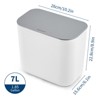 Small kitchen trash can with lid hanging trash can compost bin for kitchen counter - 2 of 4