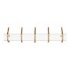 30"x6"x7.25" Rossmore Wood and Metal Hooks White - Kate & Laurel All Things Decor: Modern Wall-Mounted Storage - 4 of 4