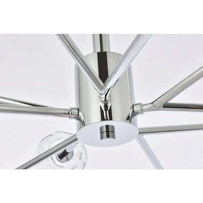 Graham Chrome 10-Light Crystal LED Pendant