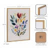 Kate & Laurel All Things Decor 16"x20" Gallery Jewel Tone Botanical Watercolor Bouquet Print by The Creative Bunch Studio Gold - 3 of 4