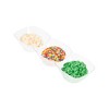 Smarty Had A Party Clear Rectangular 3-Hole Mini Plastic Bowls -  240 pcs - 2 of 4
