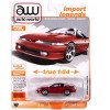 1990 Eagle Talon TSi Flash Red with Black Top and Sun Roof "Import Legends" Series 1/64 Diecast Model Car by Auto World - 4 of 4
