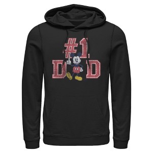 Mens Mickey & Friends Father's Day Mousey #1 Dad Lightweight Hoodie - 1 of 4