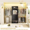 Aheaplus 8 FT Closet Organizer with Mirror, Closet System with Drawer and Extendable Hanging Rod - 4 of 4