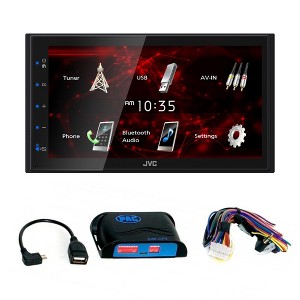 JVC KW-M180BT 6.8" Short DMR, USB Mirroring, 1Cam, 2V,Fast Startup with PAC SWI-CP5 Steering Wheel Interface - 1 of 4
