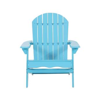 Malibu Outdoor Acacia Wood Adirondack Chair Teal - Christopher Knight Home
