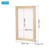 Unique Bargains Wood Hand-polished DIY Dried Flower Papermaking Frame 2 Pcs - 2 of 4