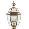 Livex Lighting Monterey 3 - Light Lantern in  Antique Brass - image 2 of 4