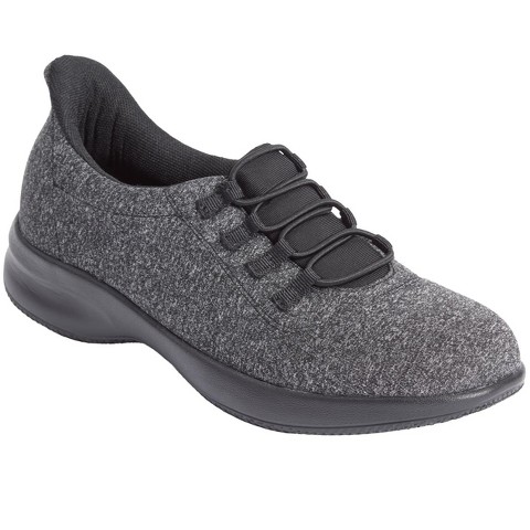 Женские кроссовки Comfortview The Dina Effortless Entry Step-In Sneaker - 10 WW, Black (Wide Widths Available)