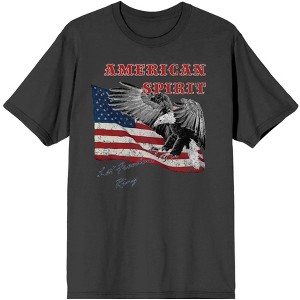 Americana American Spirit Let Freedom Ring Men's Charcoal T-Shirt - 1 of 3