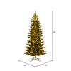 Vickerman Natural Fraser Fir Slim Artificial Christmas Tree - 3 of 4