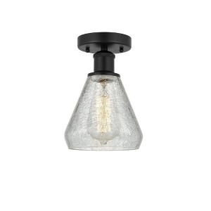 Conesus - 1 Light Semi-Flush Mount In Industrial Style-10.75 Inches Tall and 6 Inches Wide - 1 of 1