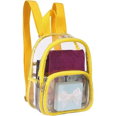 MaseiKar Clear Mini Backpack Stadium Approved for Little Boys & Girls, Transparent Backpack for Concert, Festival, Sport Events