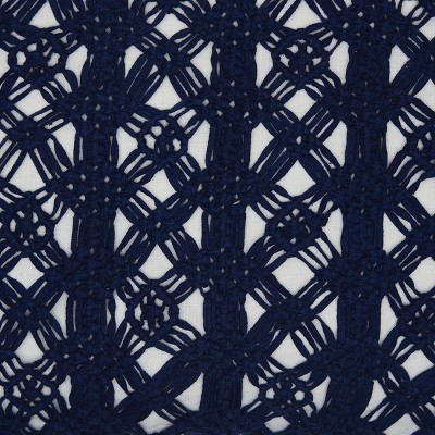 Indigo Handcrafted Macramé Rectangular Throw Pillow Set