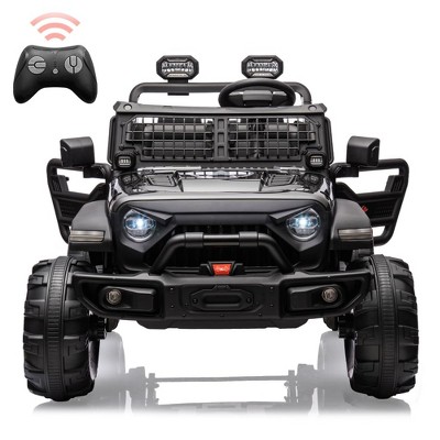 2 Seaters Kids Ride On Truck with Remote Control,20“ Large Seat Ride On Car for Toddlers