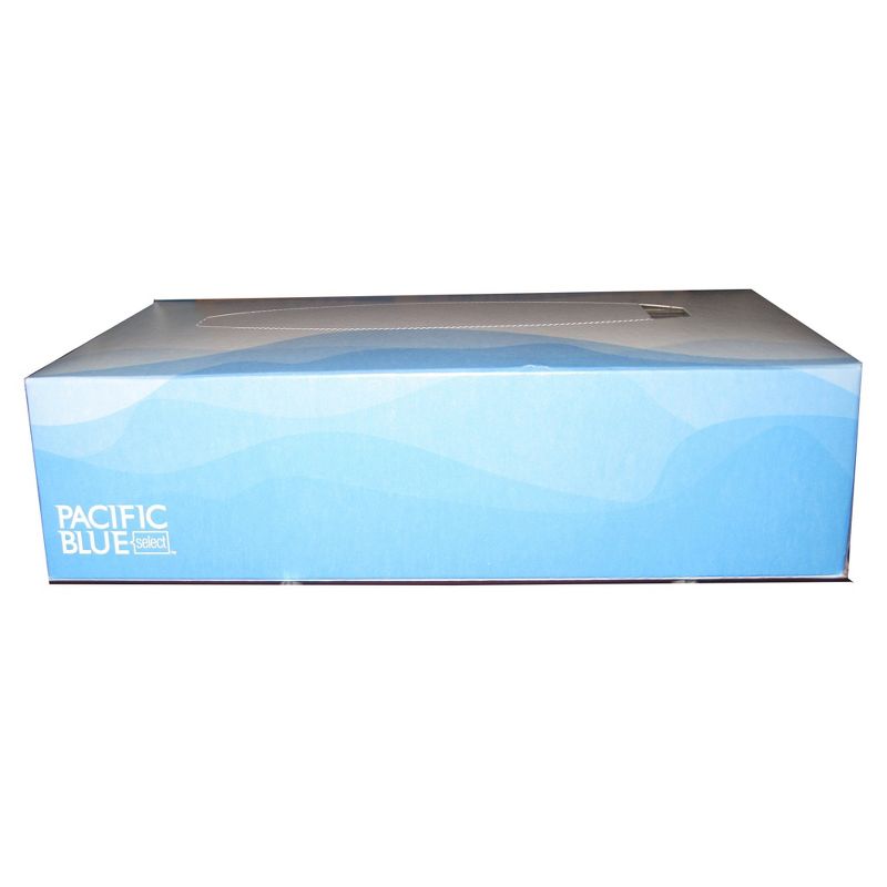 Pacific Blue Select 2-Ply Facial Tissue 7-15/16 X 4-3/4 X 2 Inch 100 Count per Flat Box, 1 of 3