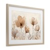 Stupell Industries Neutral Wildflowers Floral Blossoms Framed Print Under Glass Art - 2 of 4