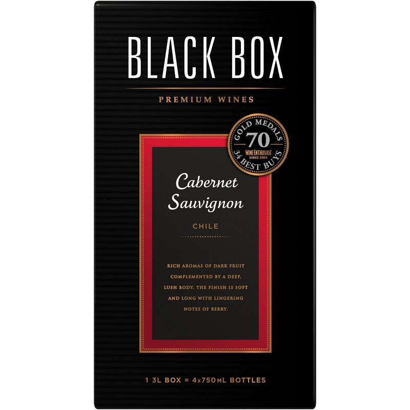 Black Box Cabernet Sauvignon Red Wine - 3L Box Wine, 1 of 8