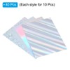 Unique Bargains Scrapbook Poster Craft Reflective Metallic Mirror Board Sheets 40 Pcs - 3 of 4