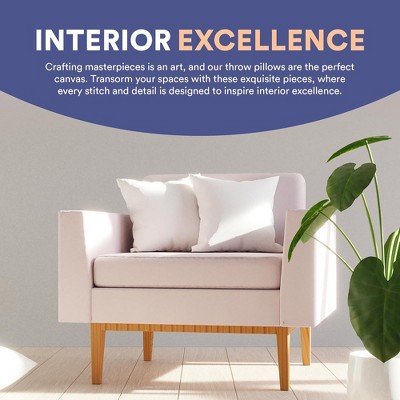 24x24 White Goose Down Feather Euro Throw Pillow Insert