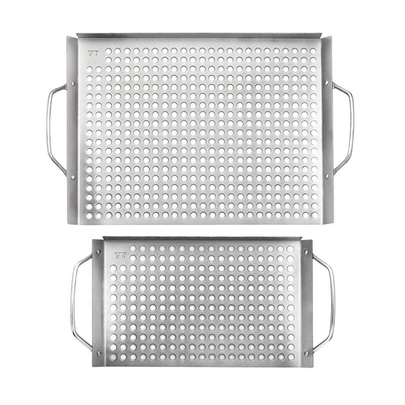 2pc Stainless Steel Grill Grid Set - Outset, 3 of 7