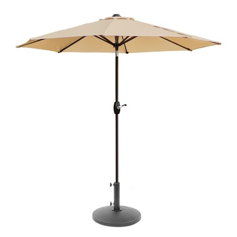 WestinTrends 9 Ft Outdoor Patio Market Table Umbrella with Round Resin Base - image 1 of 4