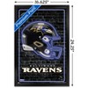 Trends International NFL Baltimore Ravens - Neon Helmet 23 Framed Wall Poster Prints - 3 of 4