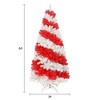 VisioGear Craft Activity Kits 6ft Artificial Christmas Tree with 300 LED Lights and 900 Bendable Branches, Multicolor - 3 of 4