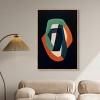 Art Remedy Distortion in Typefaces Contemporary Shapes Abstract Wall Art Framed - 2 of 4