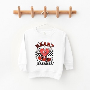 The Juniper Shop Heart Breaker Skater Toddler Graphic Sweatshirt - 1 of 3