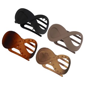 Unique Bargains Women's Flat Hair Clips 4 Pcs - 1 of 4
