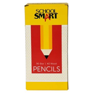 School Smart No 2 Pencils, Hexagonal with Latex-Free Erasers, Pack of 96 - 1 of 4
