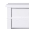 Gulches  Bedside Table, Handcrafted Solid Wood with 2 Drawers & Open Storage, Transitional End/Side Table - 4 of 4