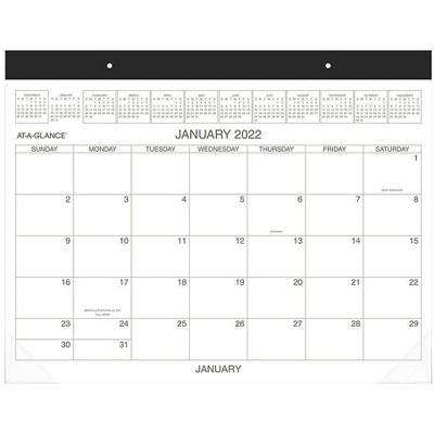 AT-A-GLANCE 2022 17" x 21.75" Monthly Calendar White GG2500-00-22