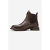 Sidney - Brown Genuine Leather Buckled Elastic Chelsea Boot (Women) | Forever & Always Shoes - 4 of 4