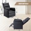 Elertric Recliner Chair with Massage and Heat, Adjustable Single PU Leather Recliners Sofa with Remote Control for Living Room/Office, Home theater - 4 of 4