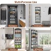 NewHome"6-Tier Over The Door Pantry Organizer, Carbon Steel, 110LBS Capacity for Kitchen, Closet, Bathroom"Black&White - 4 of 4