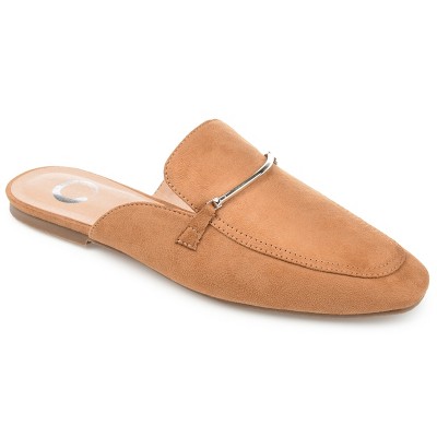 Journee Collection Womens Ameena Slip On Square Toe Mules Flats : Target