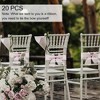 Unique Bargains Organza Chair Sashes Self-Tie 108.27"x6.69" Light Pink 20 Pcs - 4 of 4