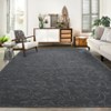 Modern Washable Area Rug with Tree & Floral Print, Foldable Polypropylene, Non-Slip, Low-Pile for Busy Household Spaces - 2 of 4