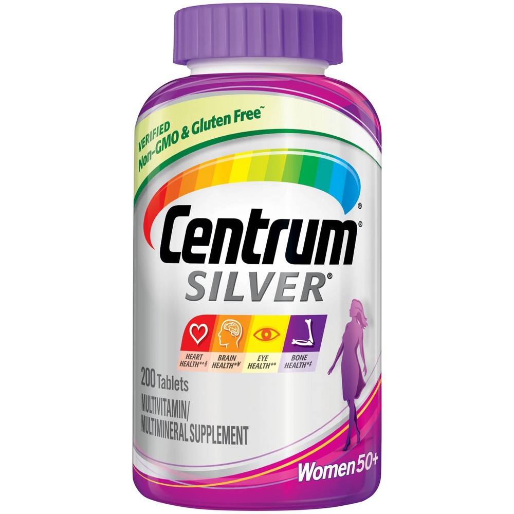 Centrum Silver Women 50+ Multivitamin / Multimineral Dietary Supplement Tablets - 200ct