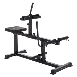NAYSAYE Seated Calf Raise Machine Heavy Duty Exercise Equipment with Adjustable Knee Pad and Steel Frame for Home Gym, Black, 48"*23.2"*41.7" - 1 of 4