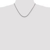 Black Bow Jewelry 2.5mm Sterling Silver Solid Rope Chain Necklace - 2 of 4